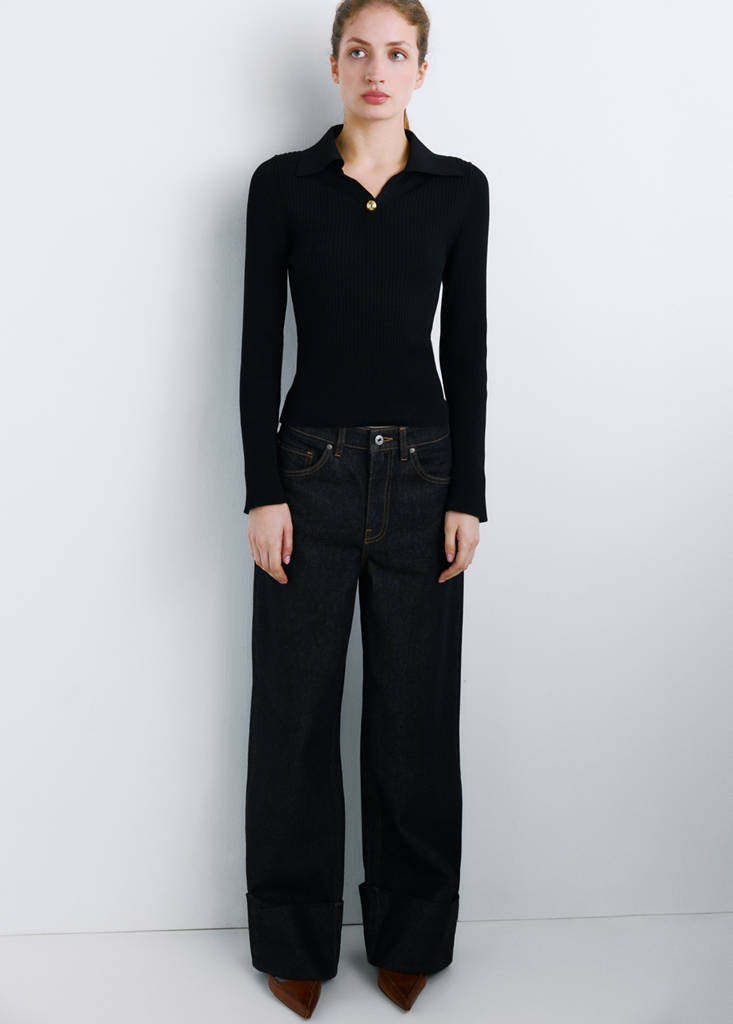 Turned-up straight jeans — Open Blue