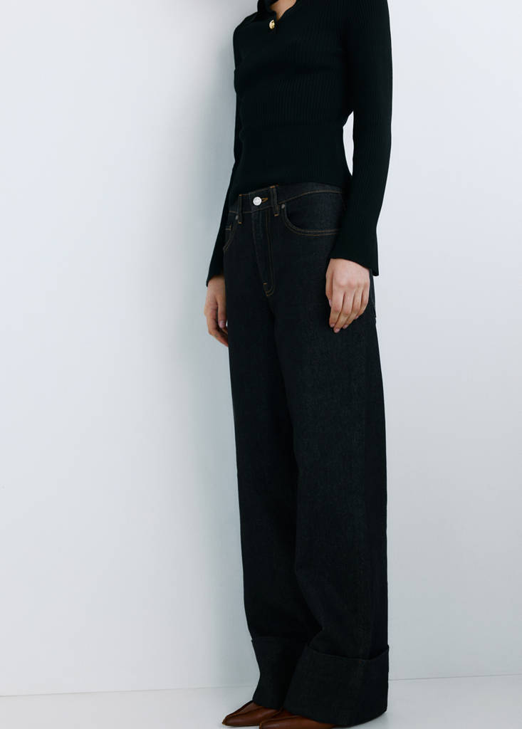 Turned-up straight jeans — Open Blue