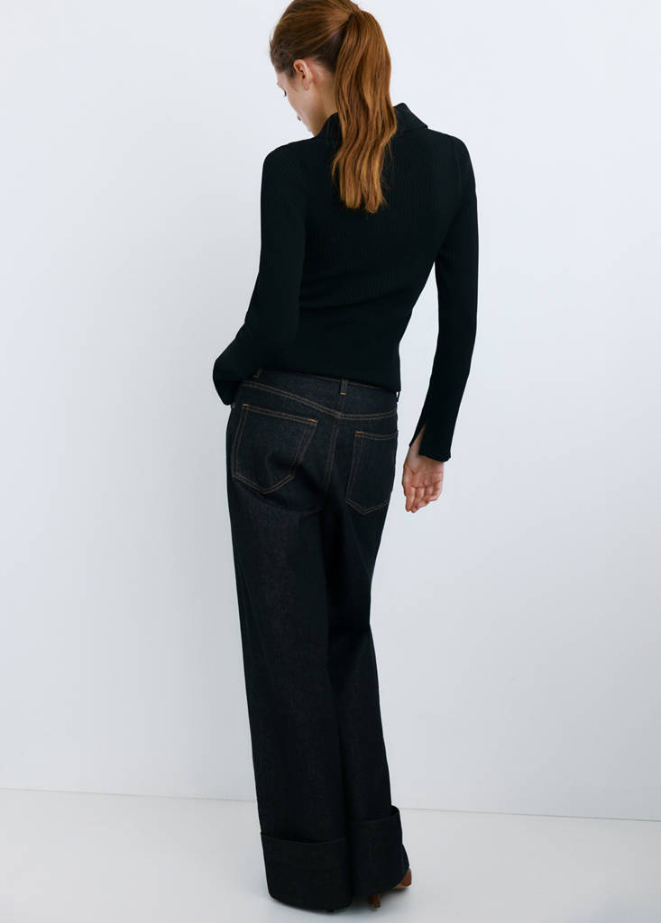 Turned-up straight jeans — Open Blue