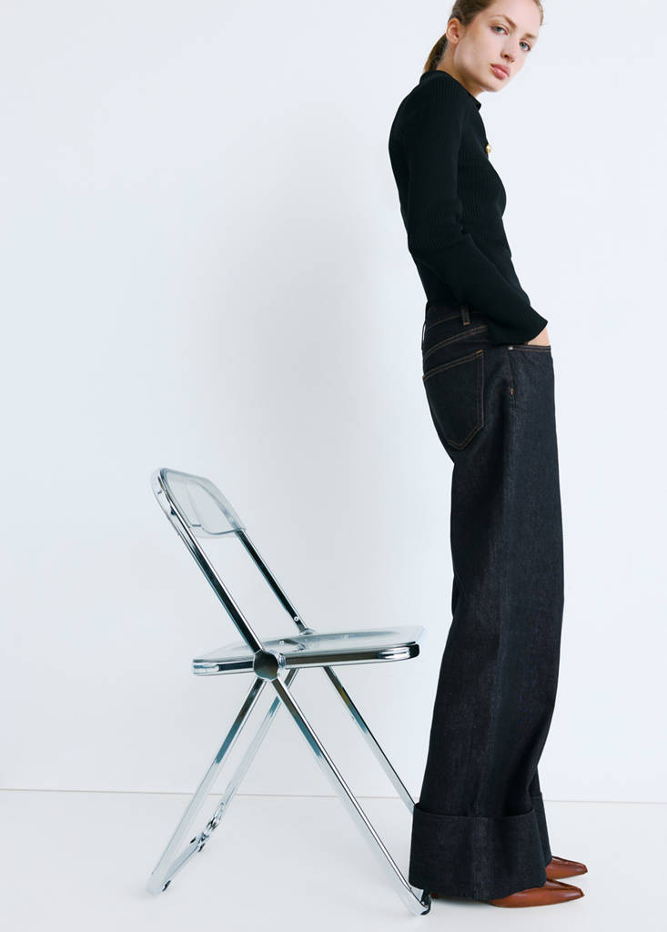 Turned-up straight jeans — Open Blue