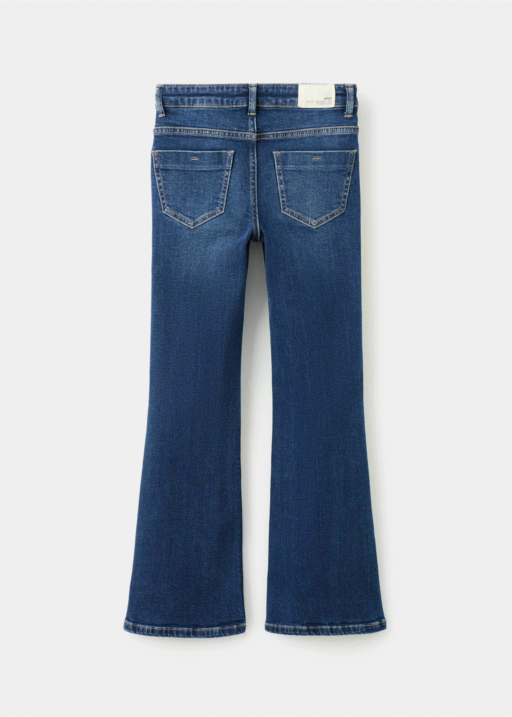 Jean flare boutons - Verso de l’article, Bleu foncé. Ref: 27001257-00.