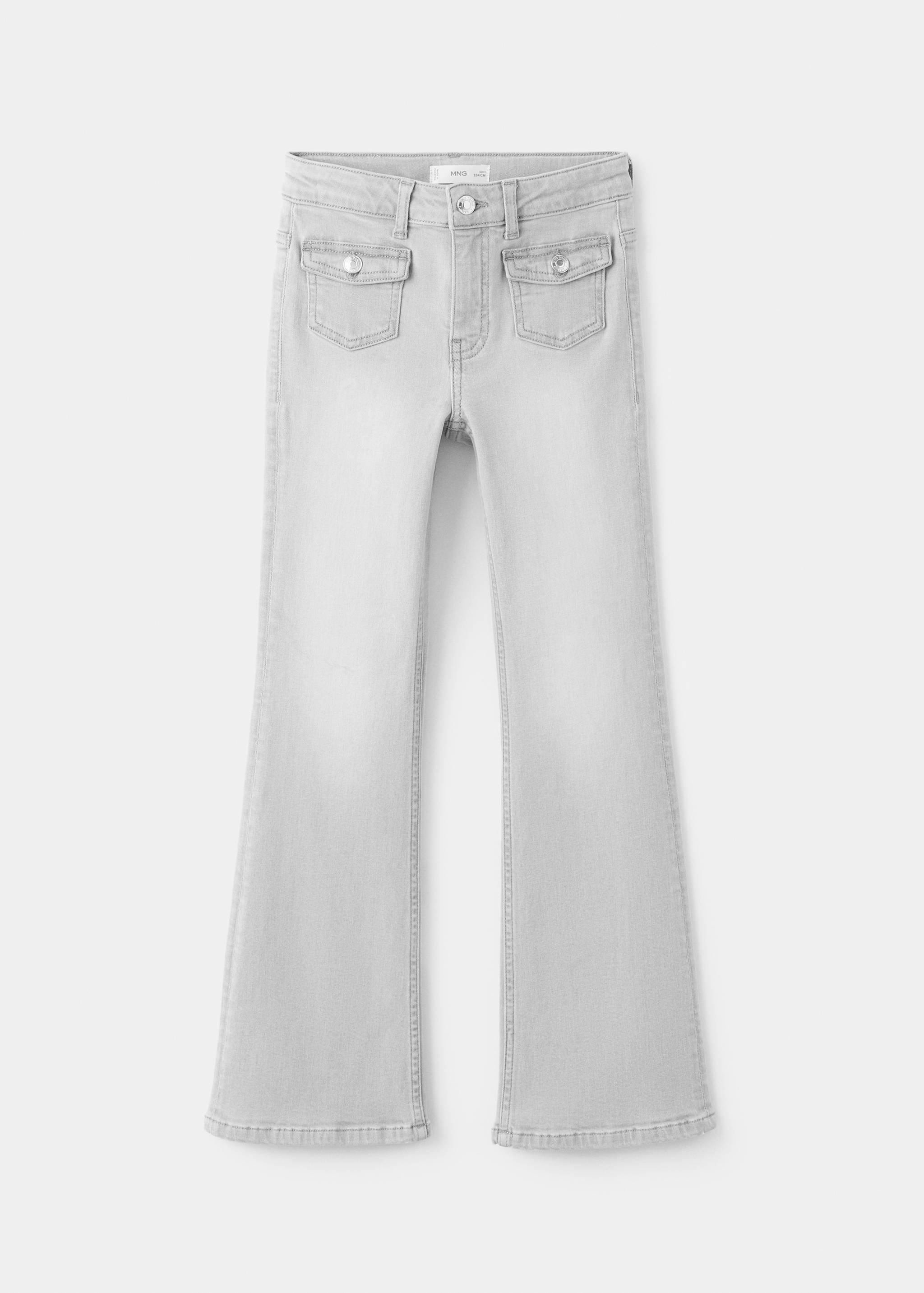 Flared jeans with pocket - Article without model