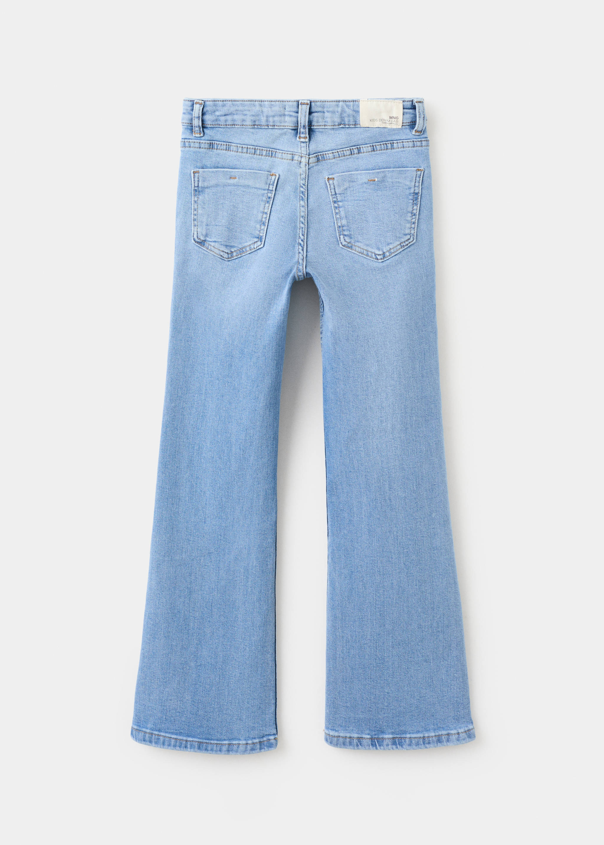 Flared jeans with pocket - Reverse of the article