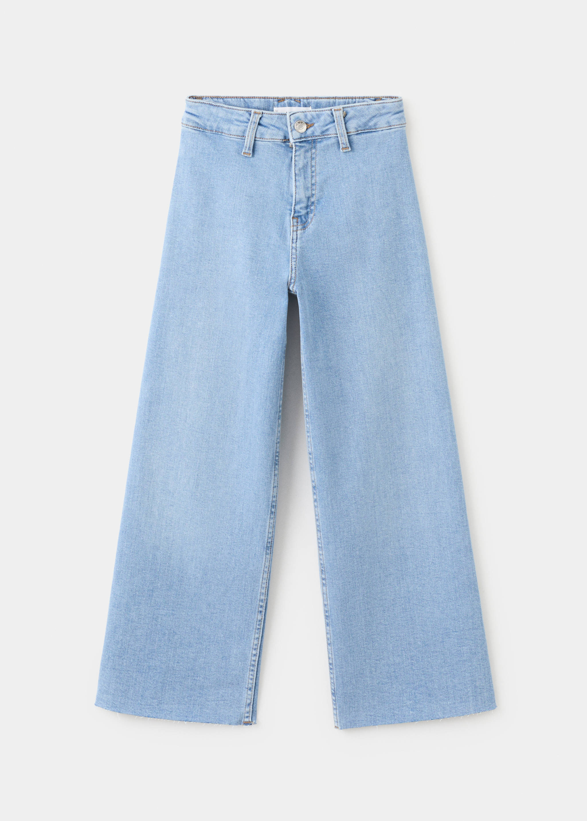 Wideleg low frayed hem jeans - Article without model