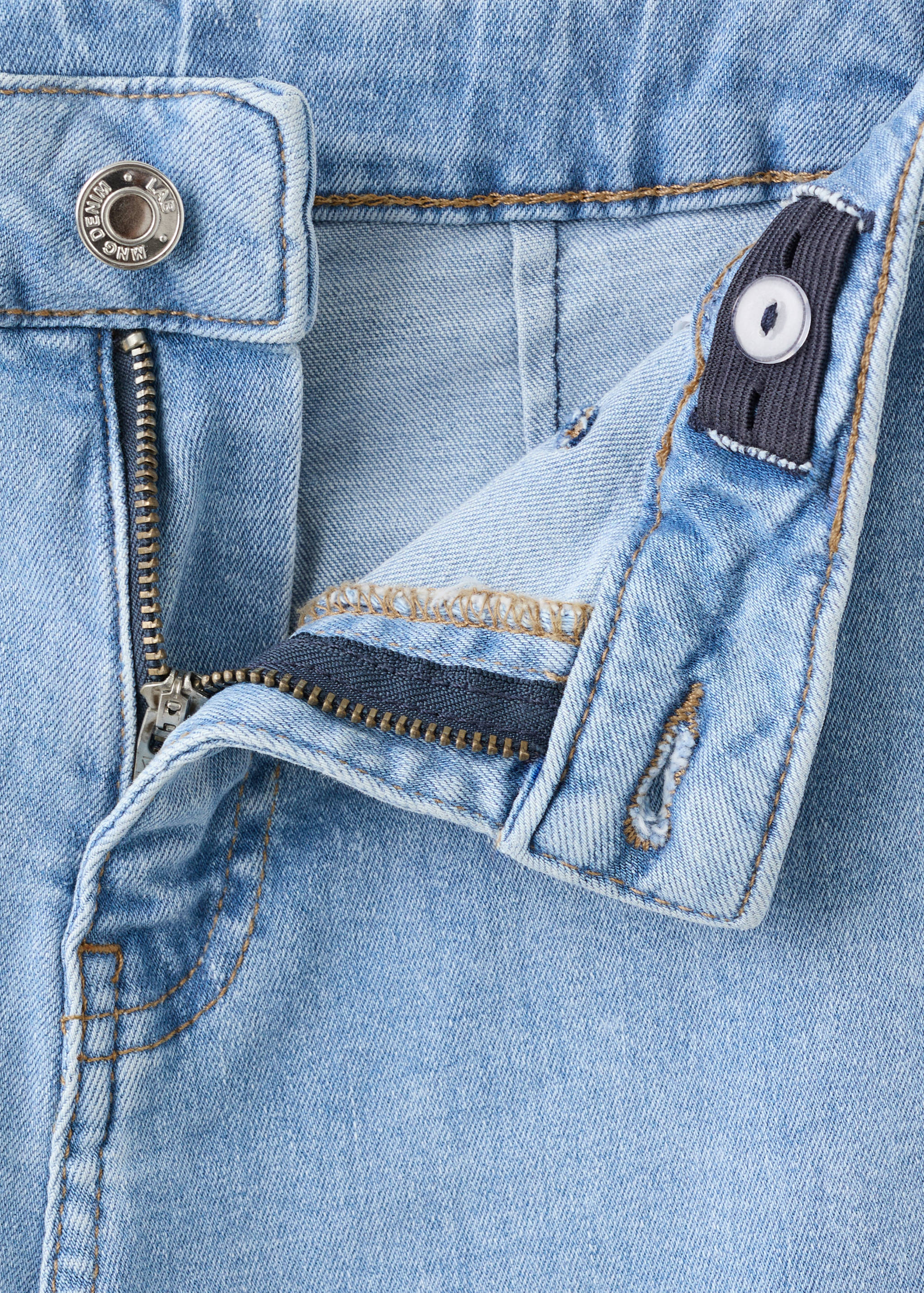 Wideleg low frayed hem jeans - Details of the article 8