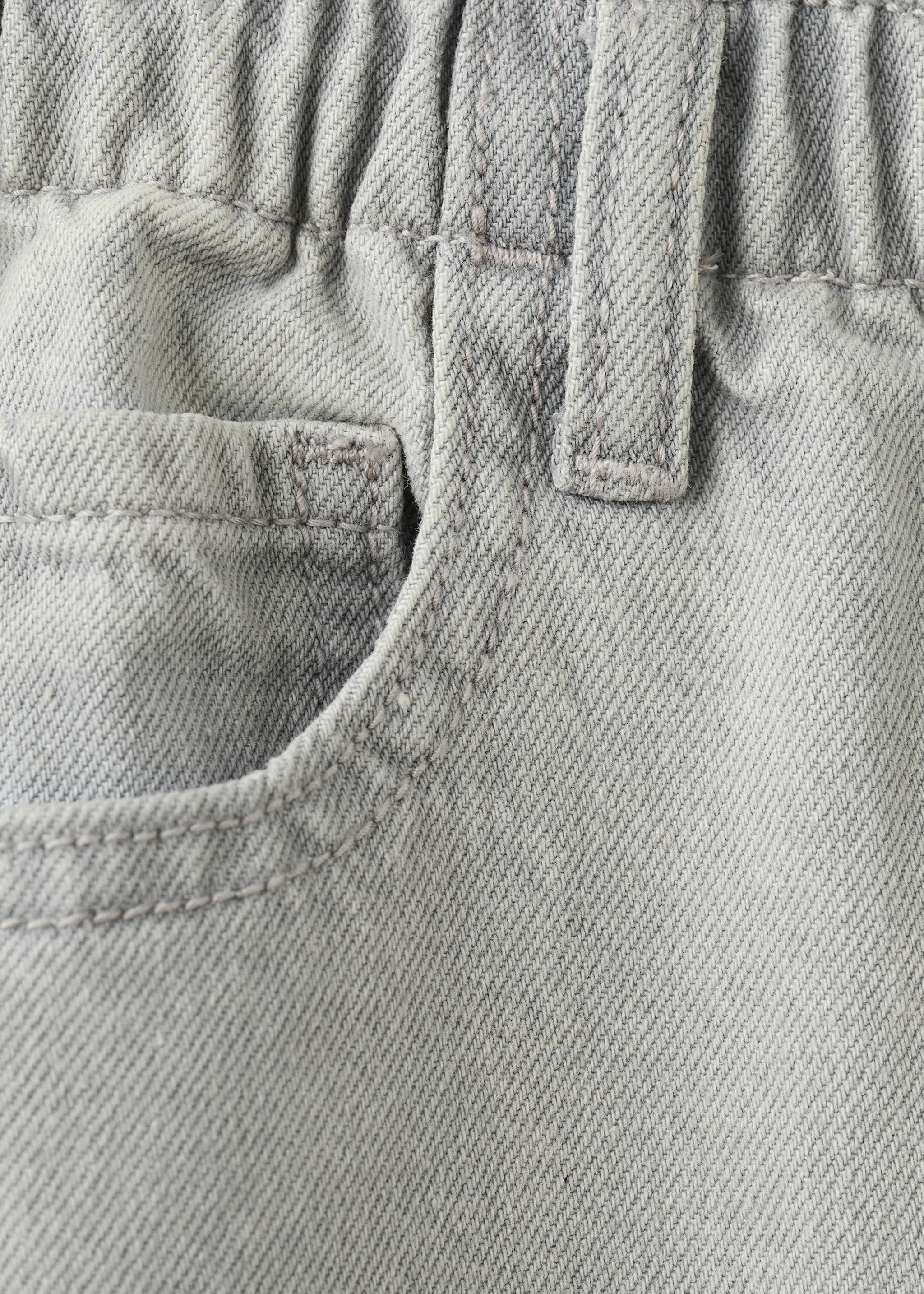 Jean paperbag - Détail de l'article 0, Gris denim. Ref: 27001261-00.