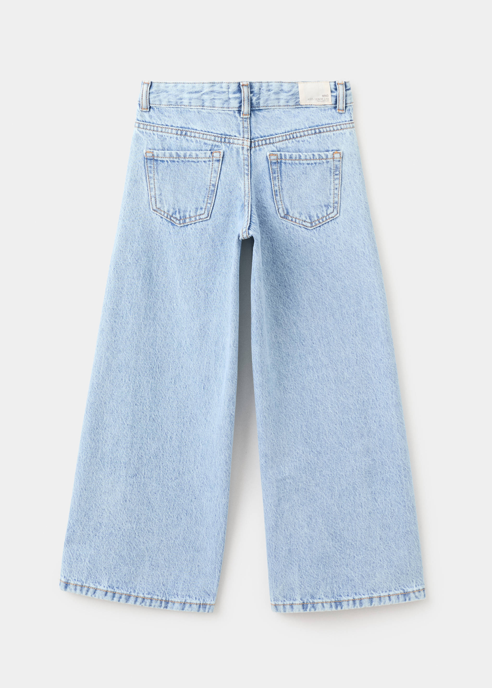Wide leg studded jeans - Reverse of the article