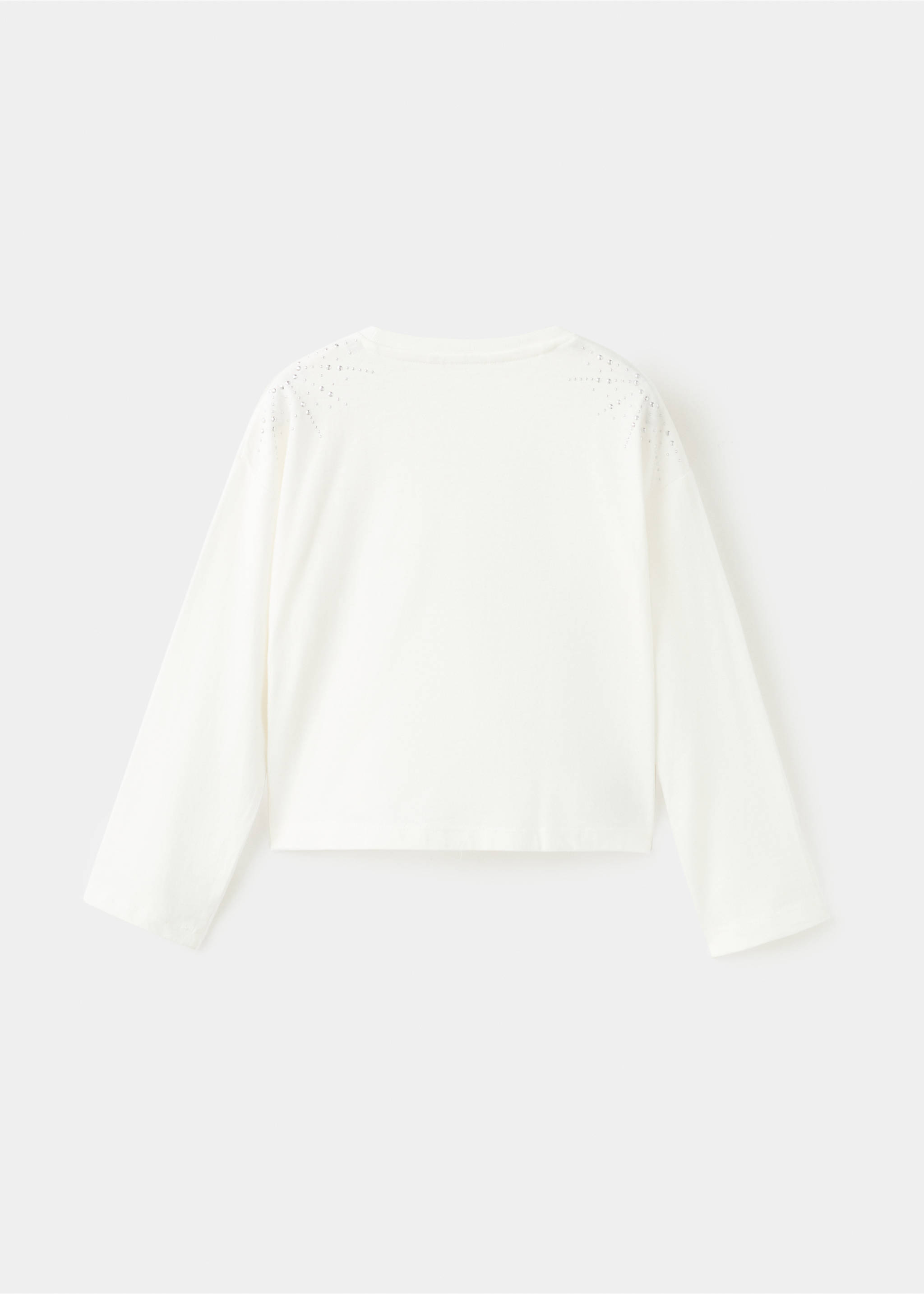 Sparkly rhinestone t-shirt - Reverse of the article, Off White. Ref: 27001323-00.