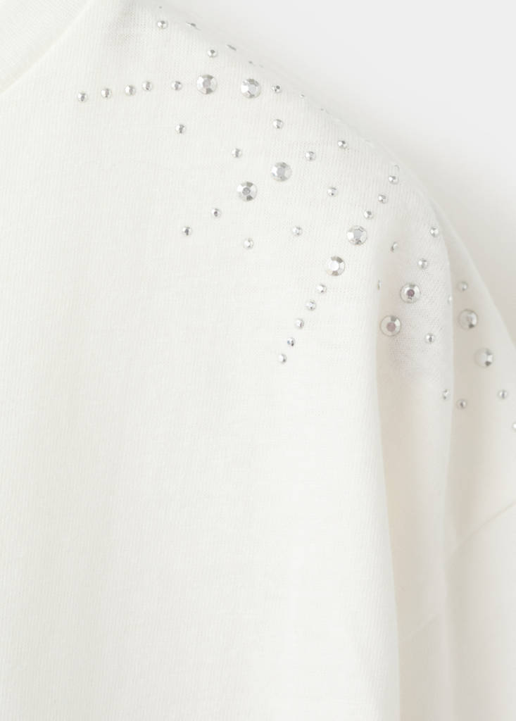 Sparkly rhinestone t-shirt — Off White