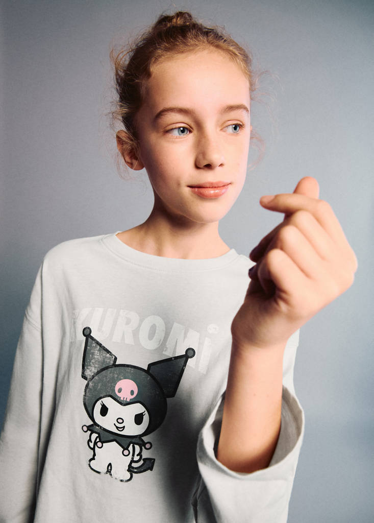 Kuromi t-shirt — Grey