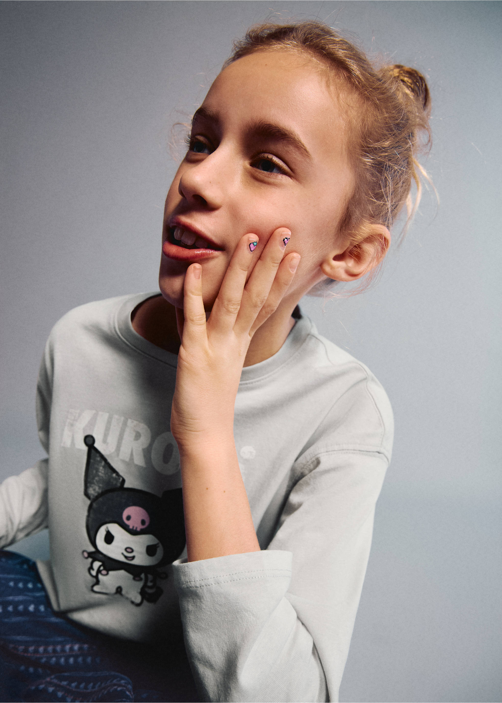 Футболка Kuromi - Деталь изделия 1, Серый. Ref: 27001324-00.