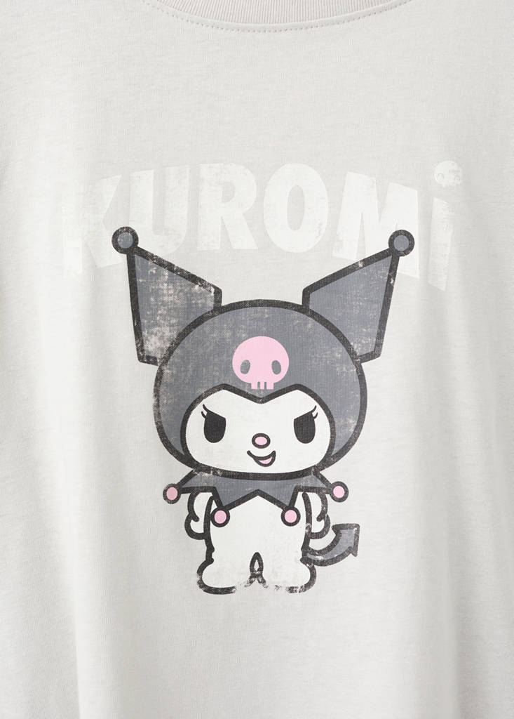 Kuromi t-shirt — Grey