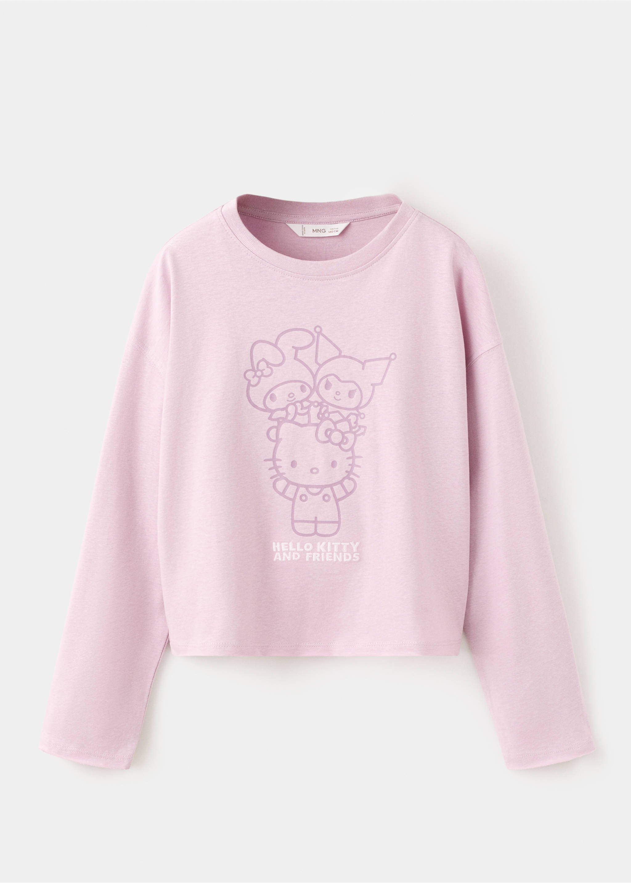 T-shirt Hello Kitty - Article sans modèle, Rose. Ref: 27001326-00.