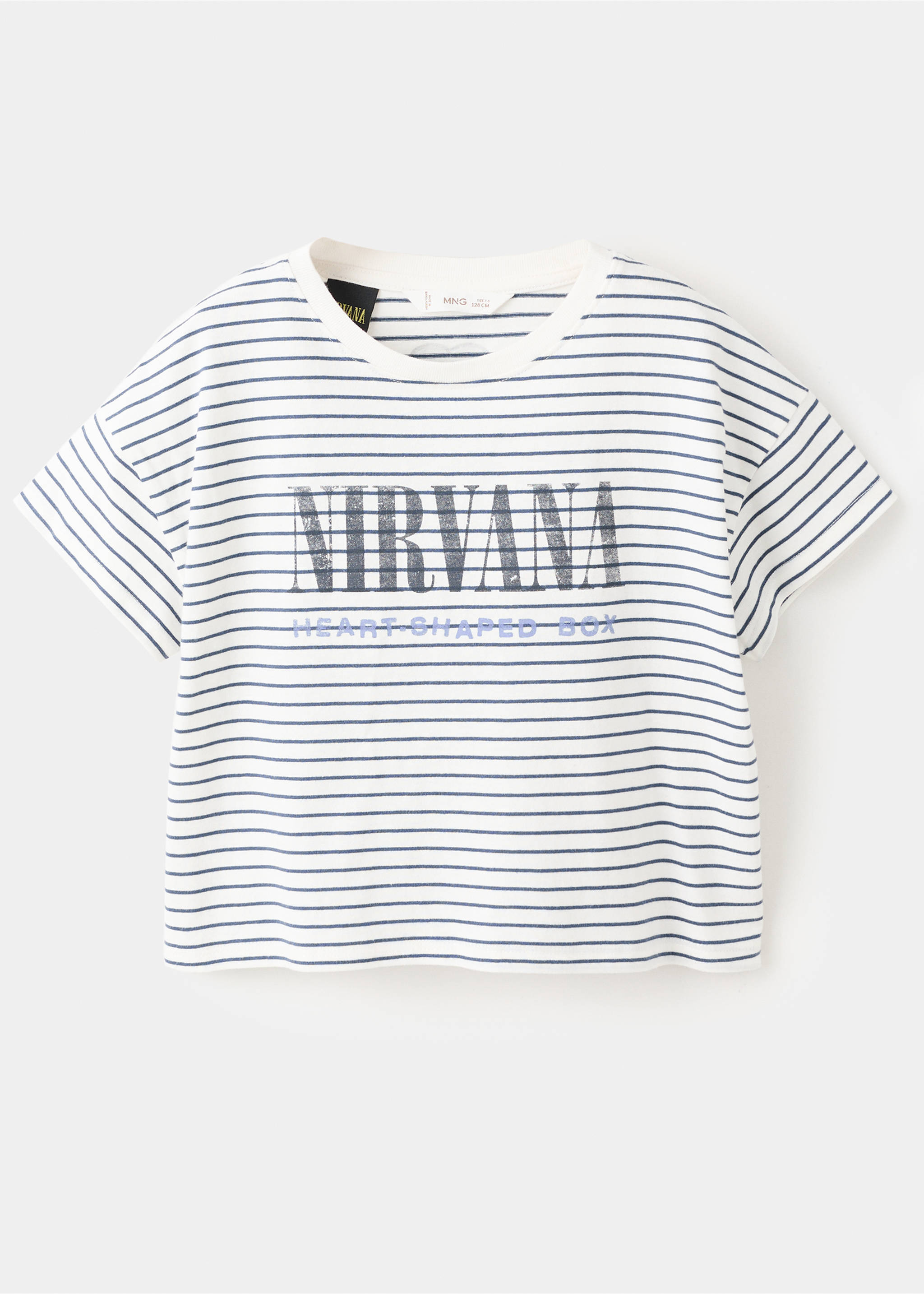 T-shirt motif Nirvana - Article sans modèle, Blanc cassé. Ref: 27001327-00.