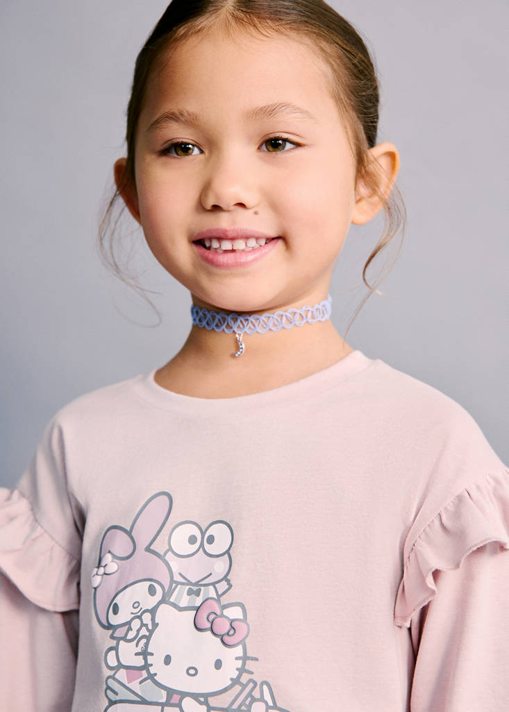 Hello Kitty ruffled t-shirt — Pink