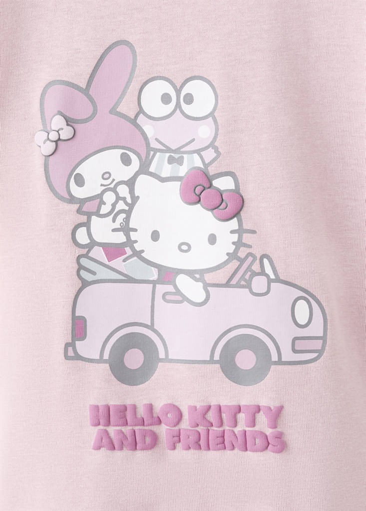 Hello Kitty ruffled t-shirt — Pink
