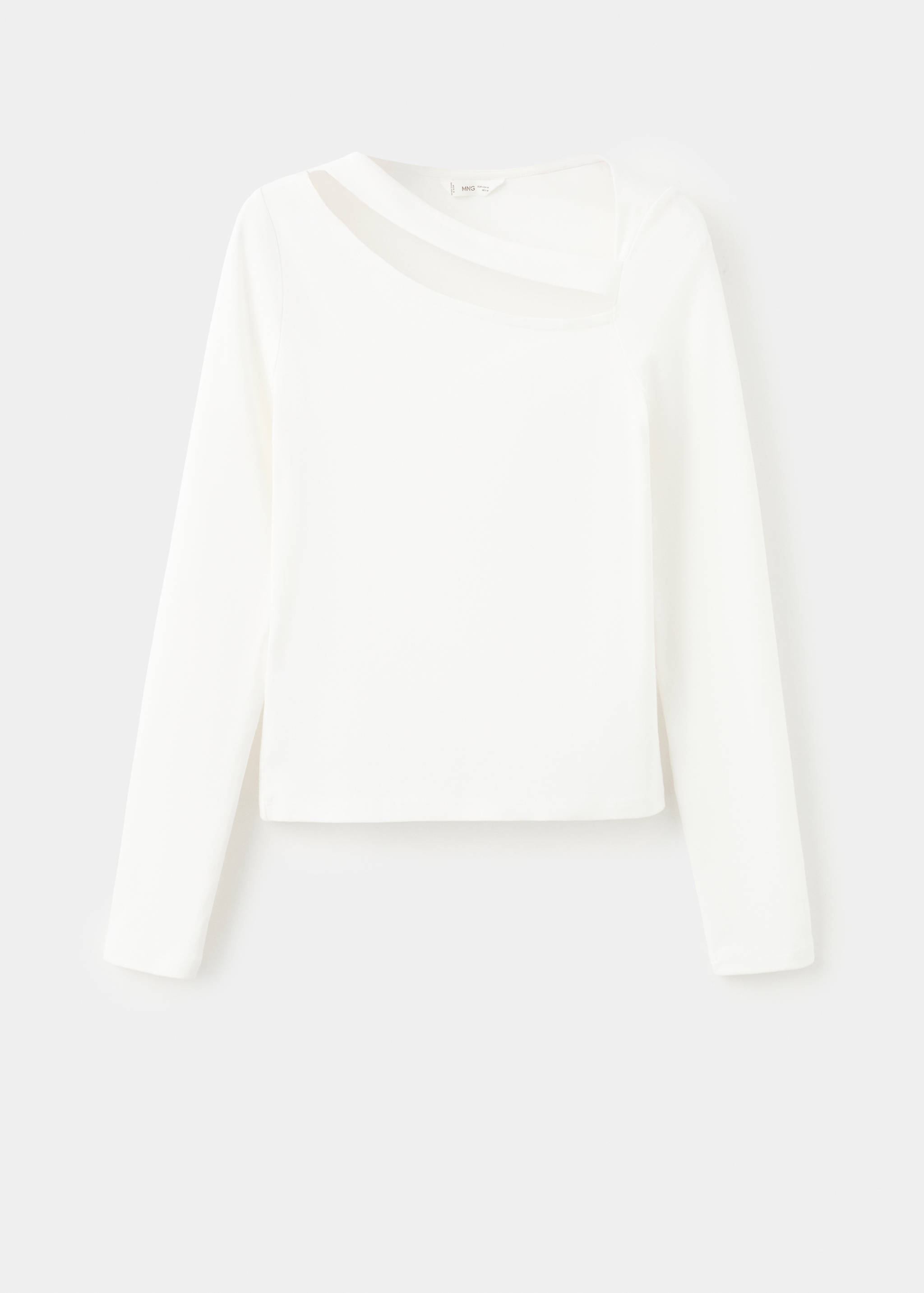 Asymmetrical t-shirt with cut-out - Article without model