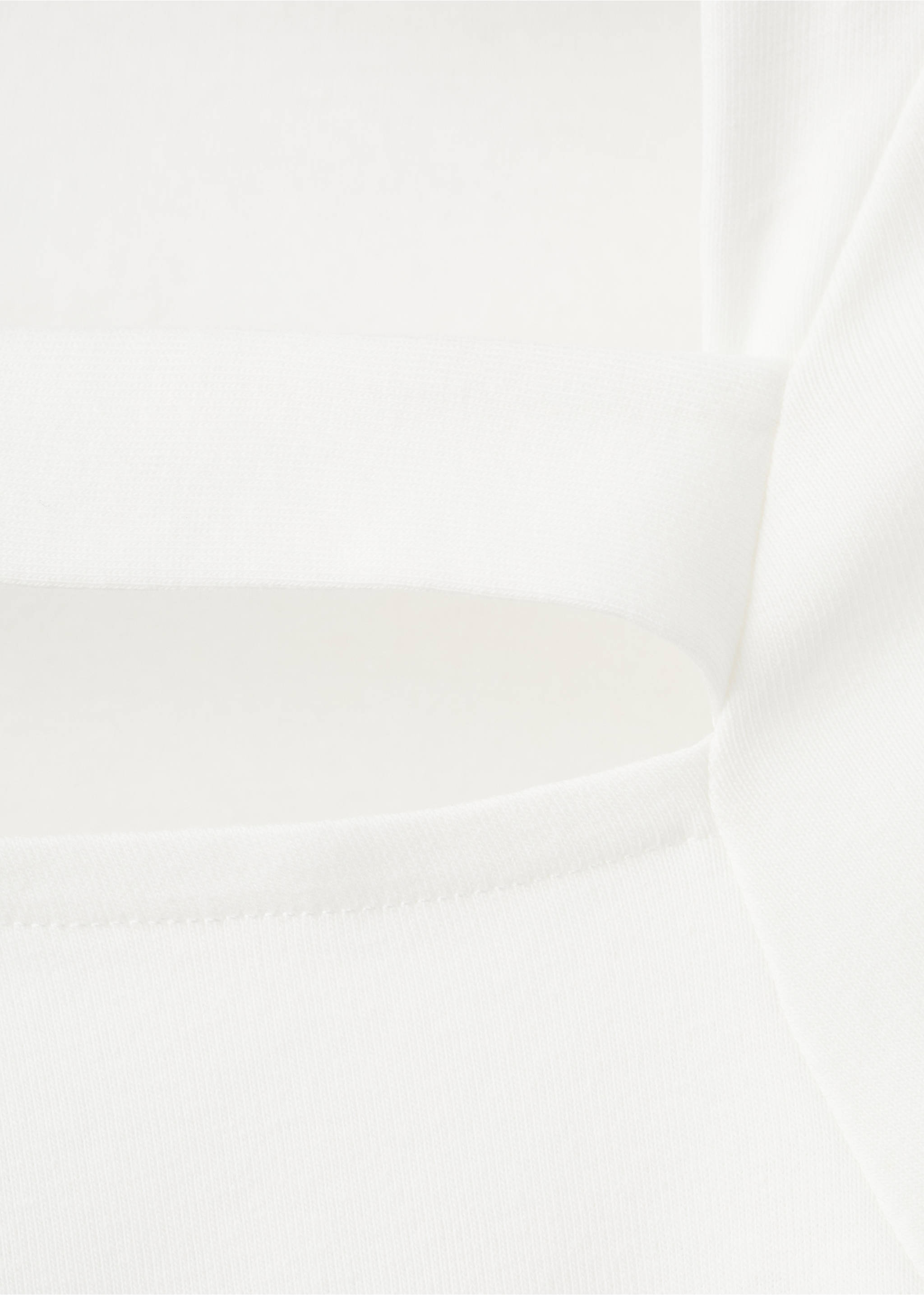 Асимметричный топ с вырезом - Деталь изделия 8, Грязно-белый. Ref: 27001335-00.