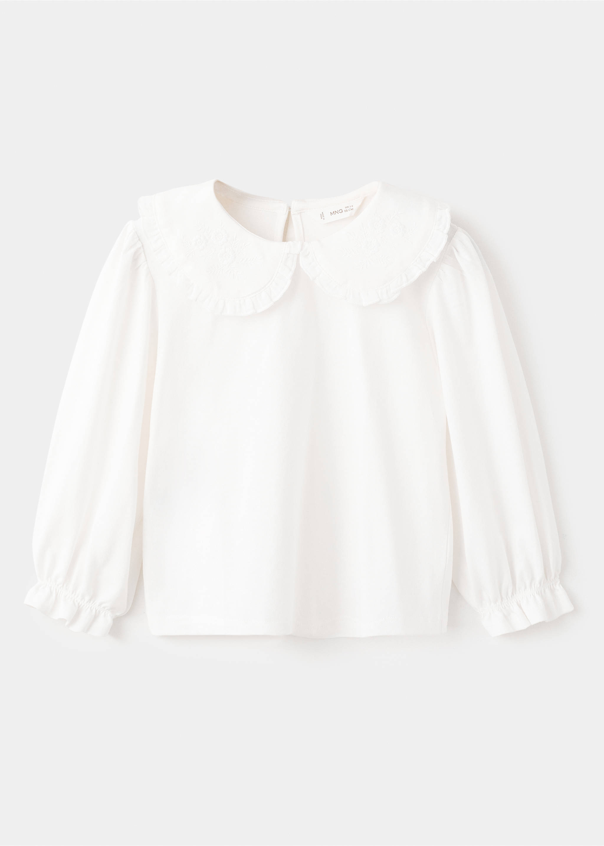 Camiseta algodón bordado - Artículo sin modelo, Blanco roto. Ref: 27001338-00.