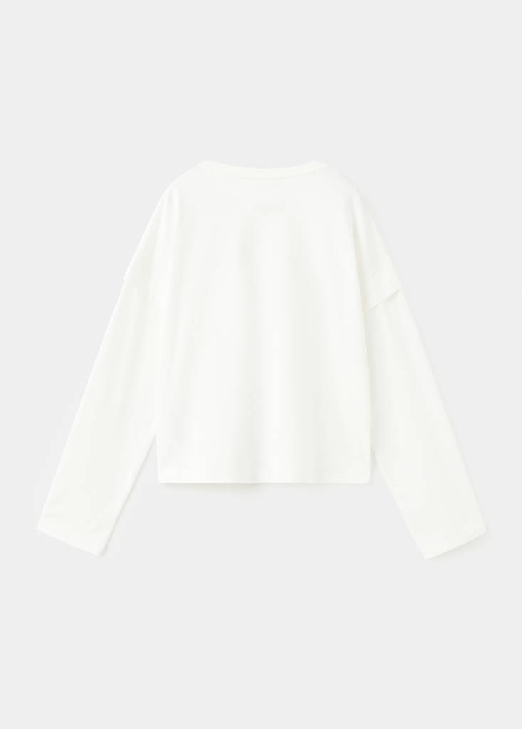 Sleeve detail t-shirt — Off White