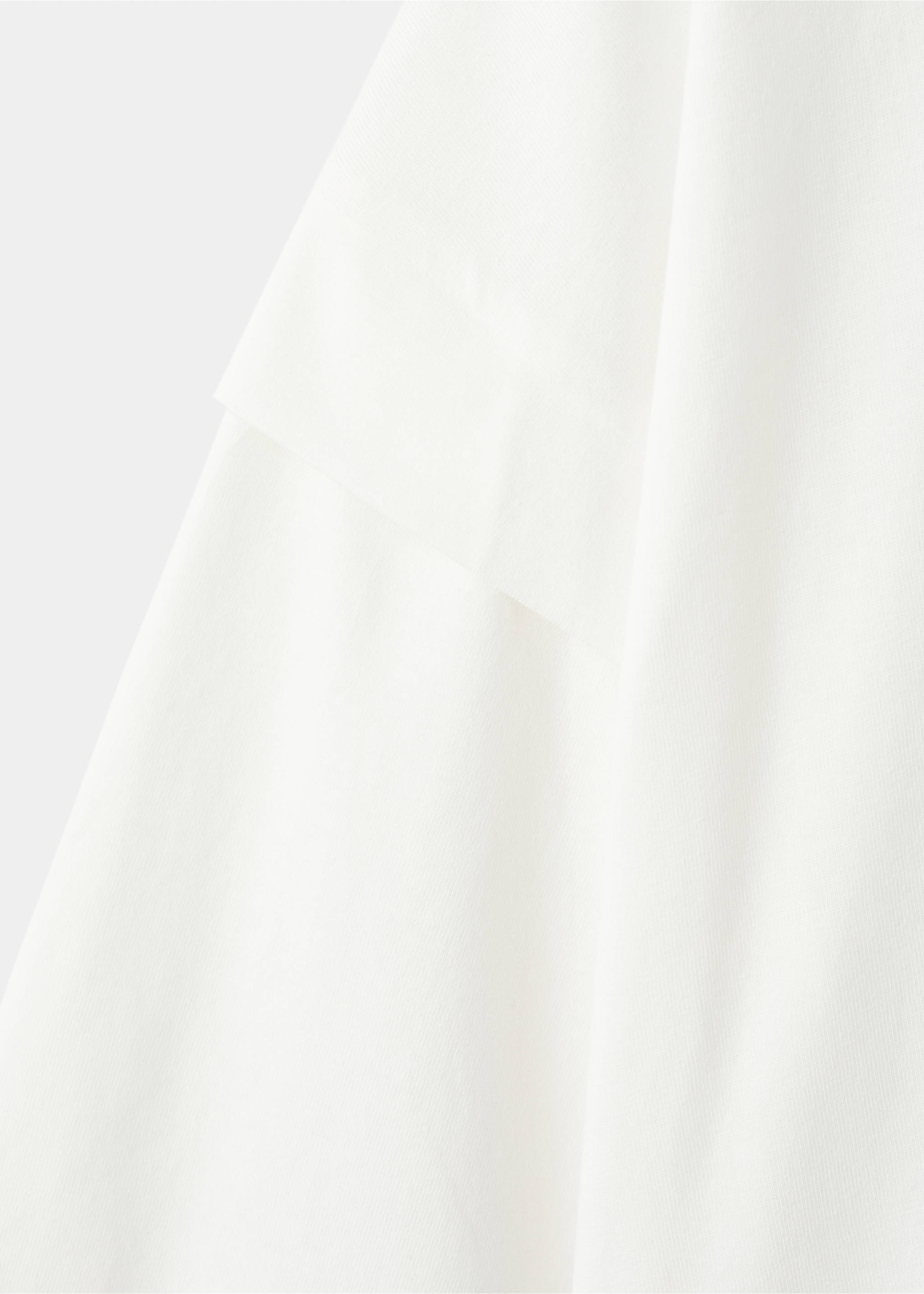 T-shirt détail manches - Détail de l'article 0, Blanc cassé. Ref: 27001339-00.