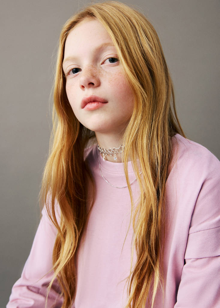 Sleeve detail t-shirt — Pink