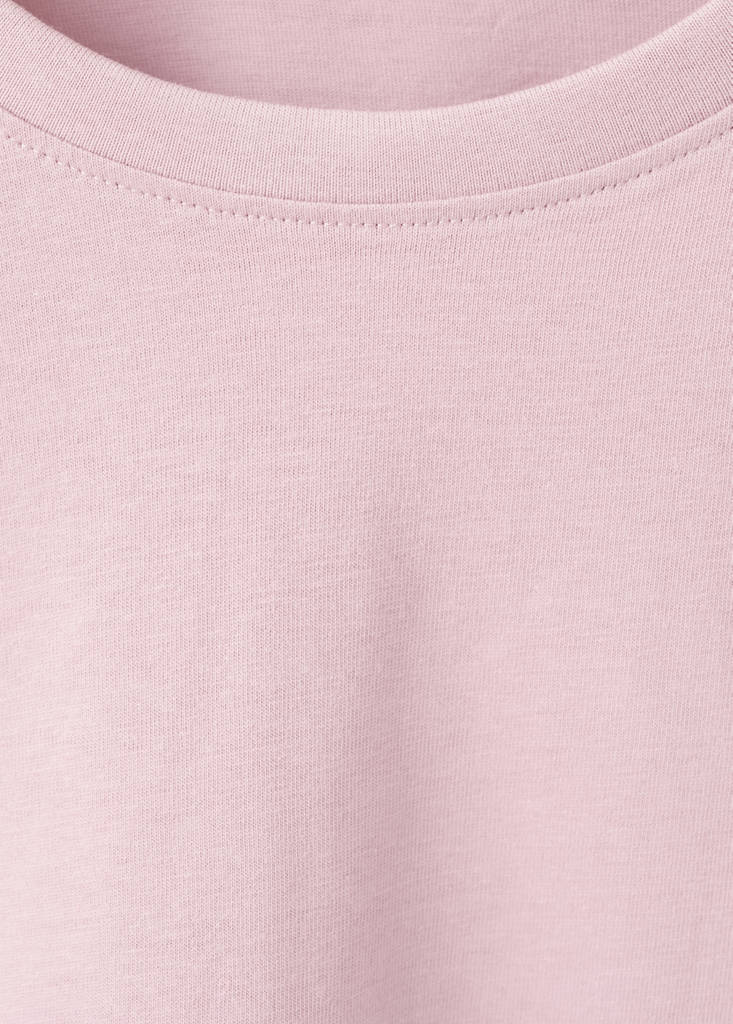 Sleeve detail t-shirt — Pink
