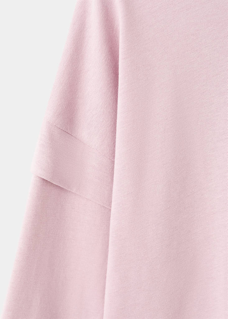 Sleeve detail t-shirt — Pink