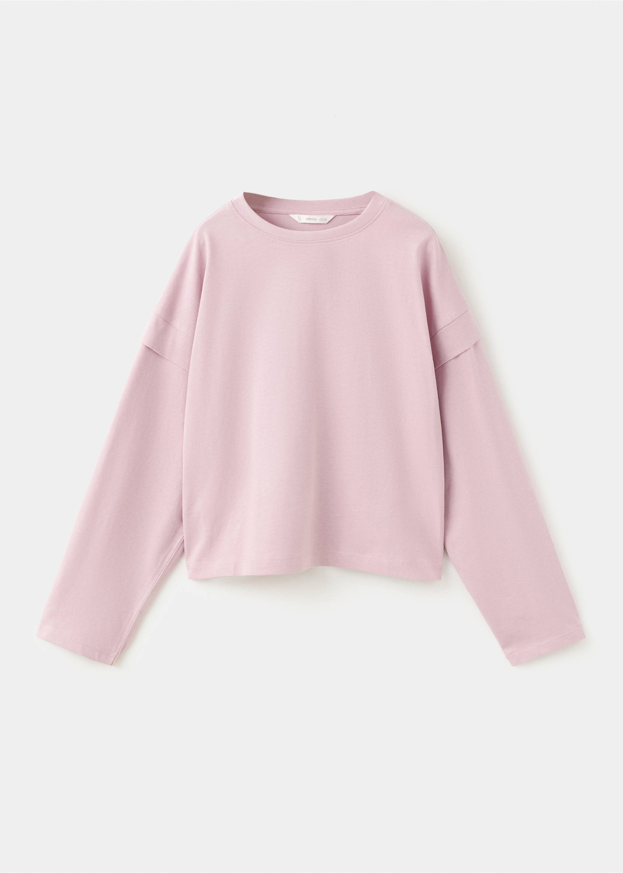 Sleeve detail t-shirt - Article without model, Pink. Ref: 27001339-00.
