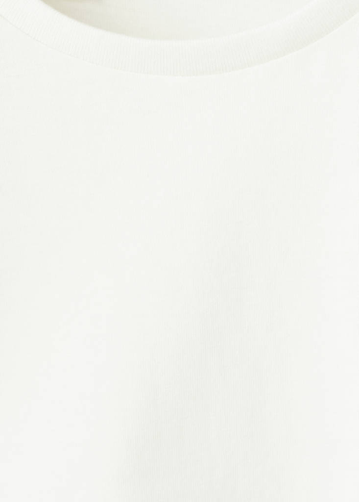 Frills cotton t-shirt — Off White