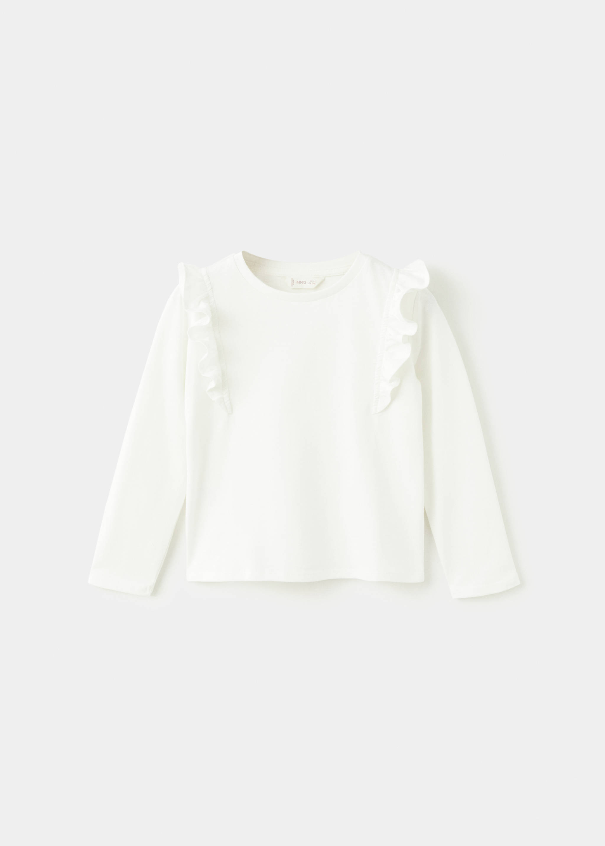 Frills cotton t-shirt - Article without model