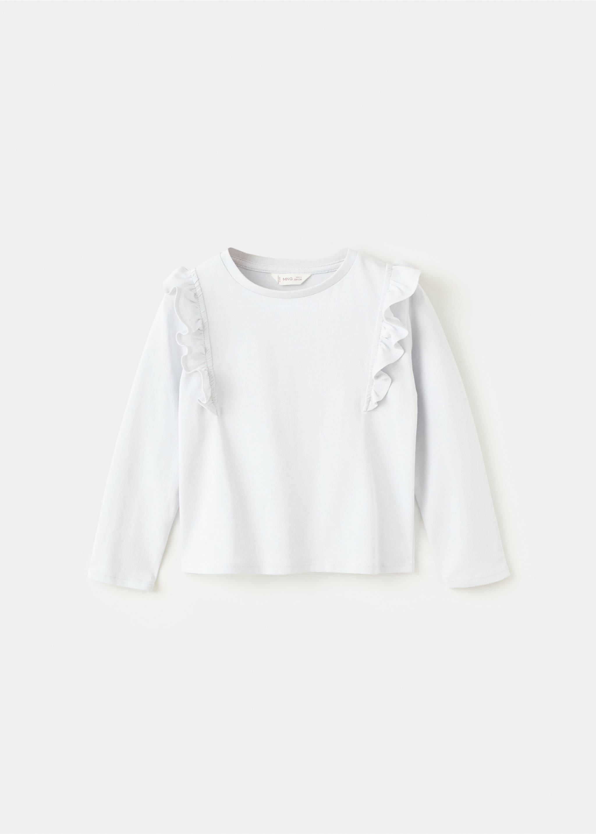 Camiseta algodón volantes - Artículo sin modelo, Azul celeste. Ref: 27001340-00.