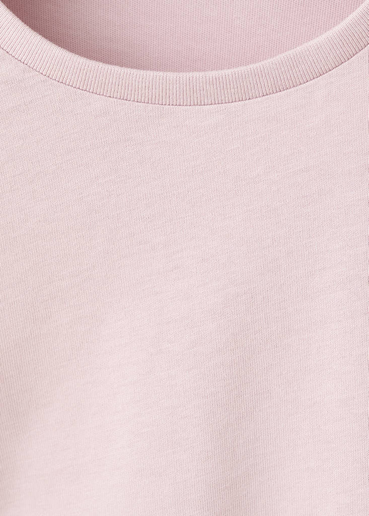 Frills cotton t-shirt — Pink