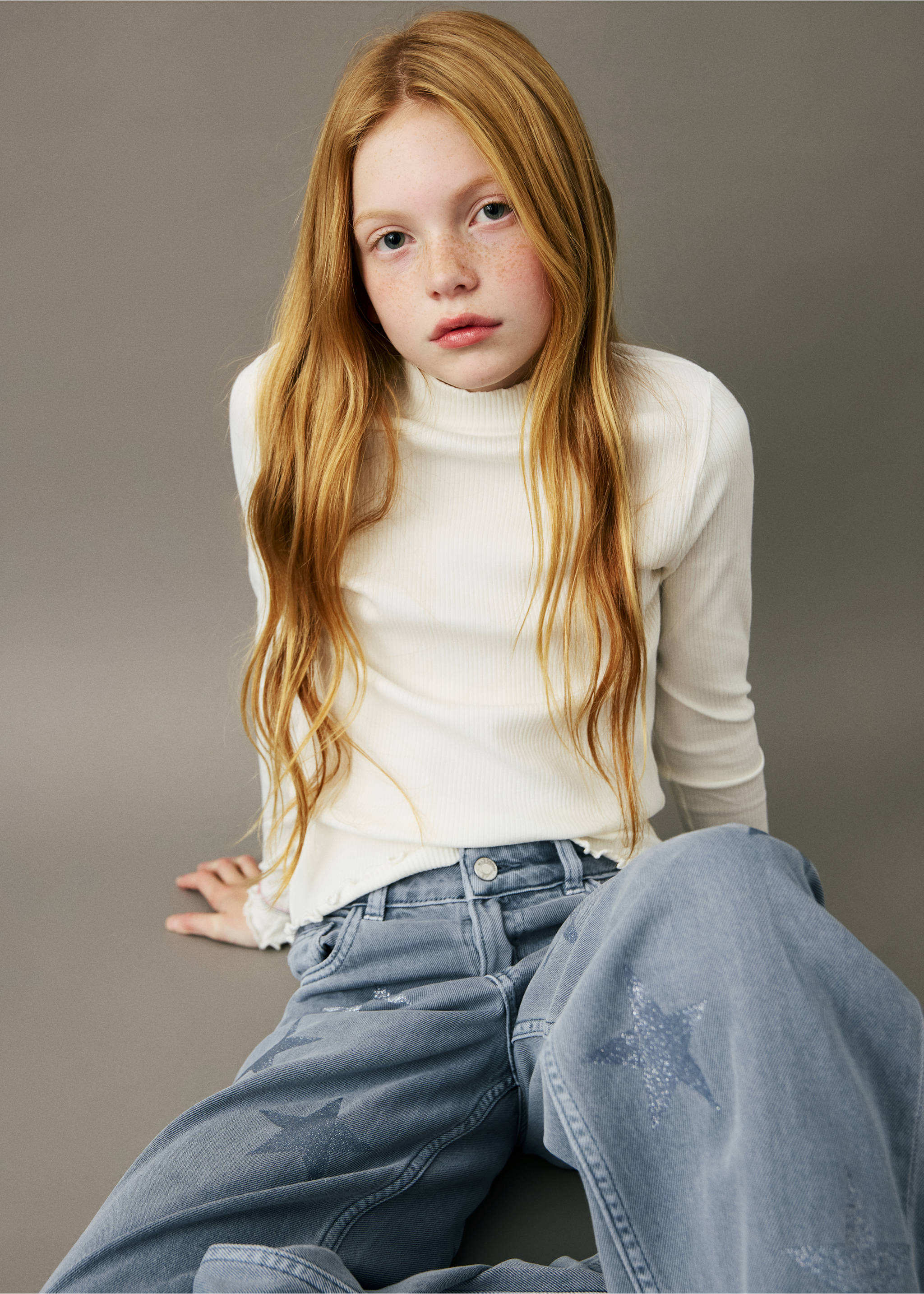 Ribbed long-sleeved t-shirt - General plane, Off White. Ref: 27001341-00.