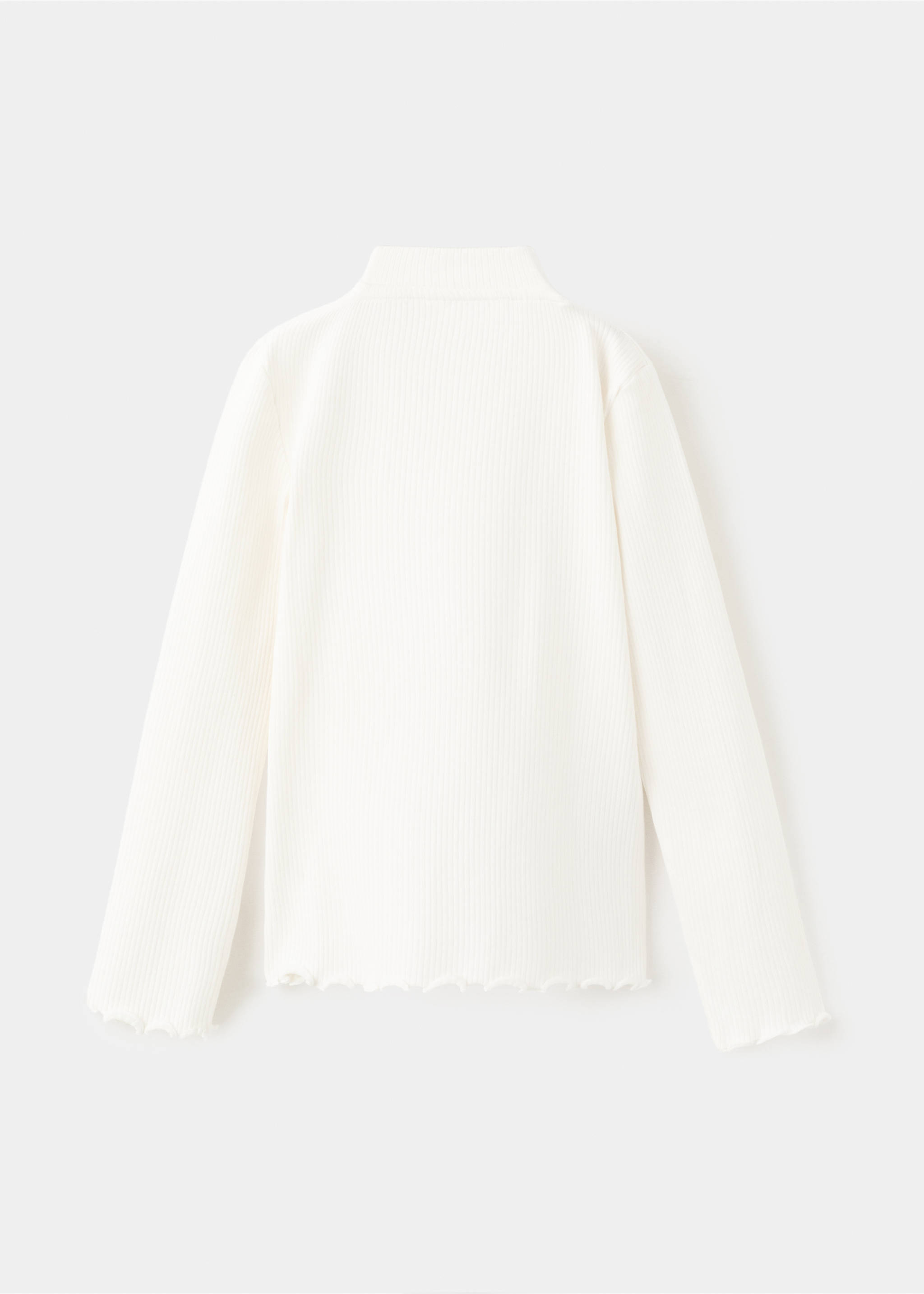 Ribbed long-sleeved t-shirt - Reverse of the article, Off White. Ref: 27001341-00.