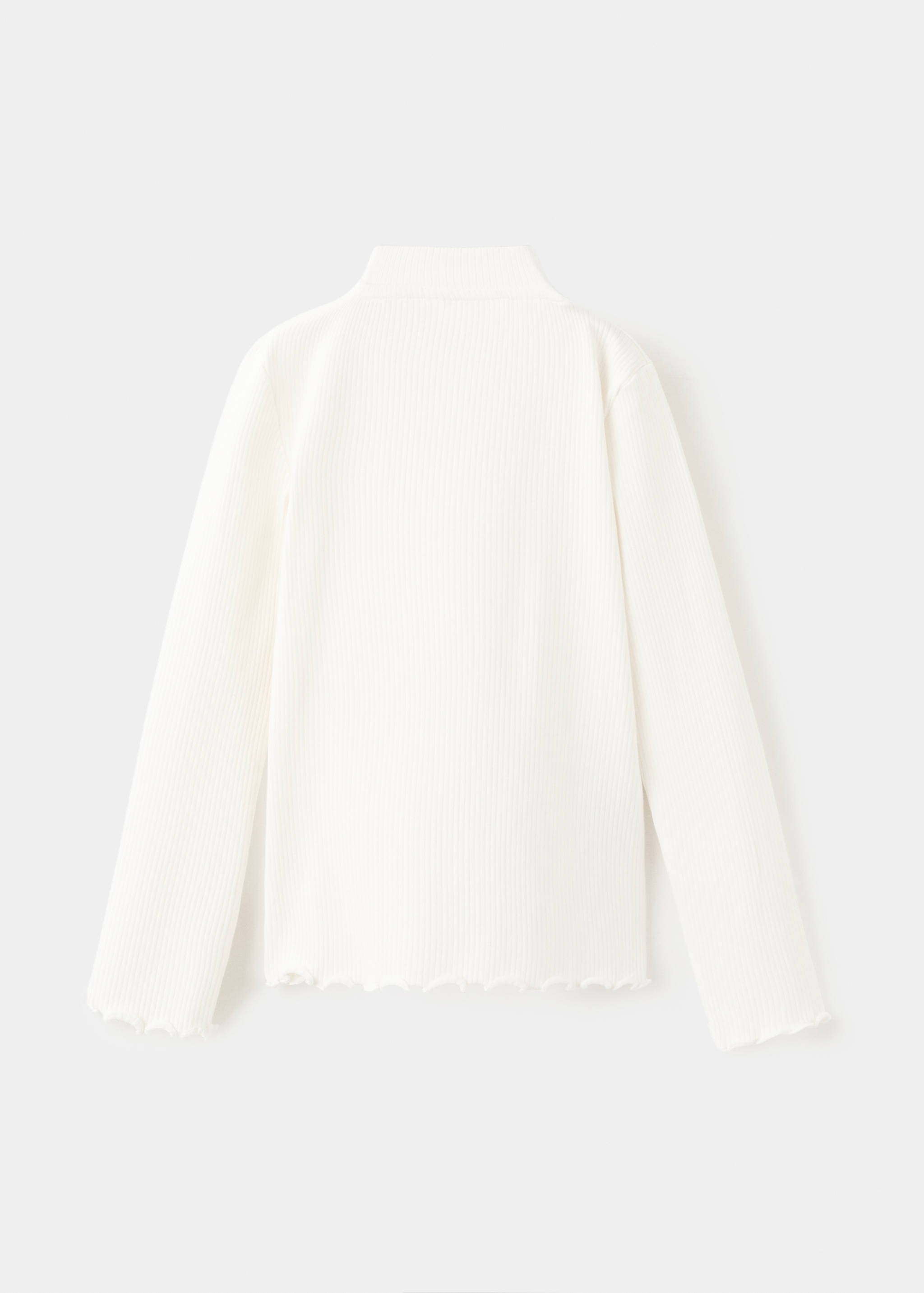 Ribbed long-sleeved t-shirt - Reverse of the article