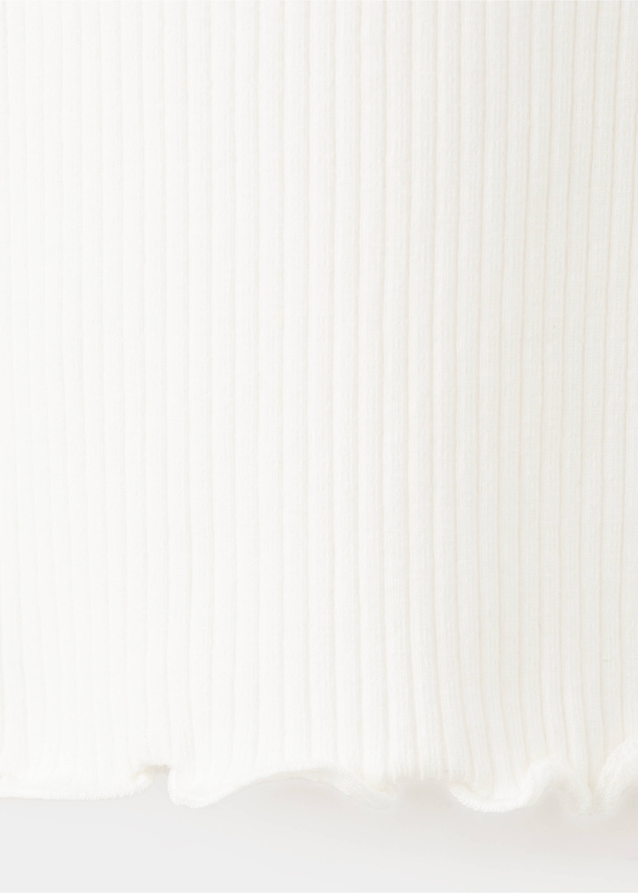 Ribbed long-sleeved t-shirt - Details of the article 0, Off White. Ref: 27001341-00.