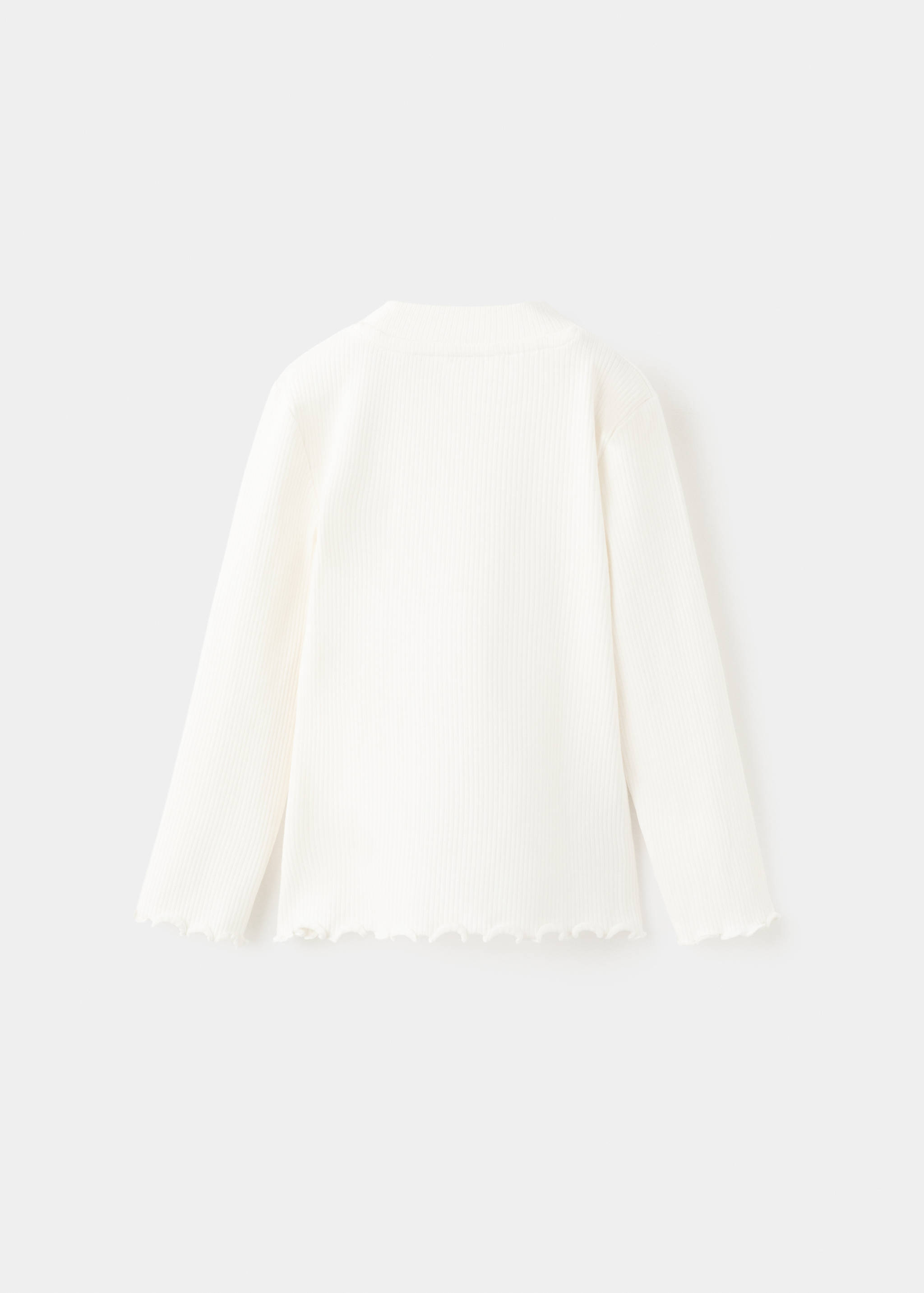 Camiseta manga larga canalé - Reverso del artículo