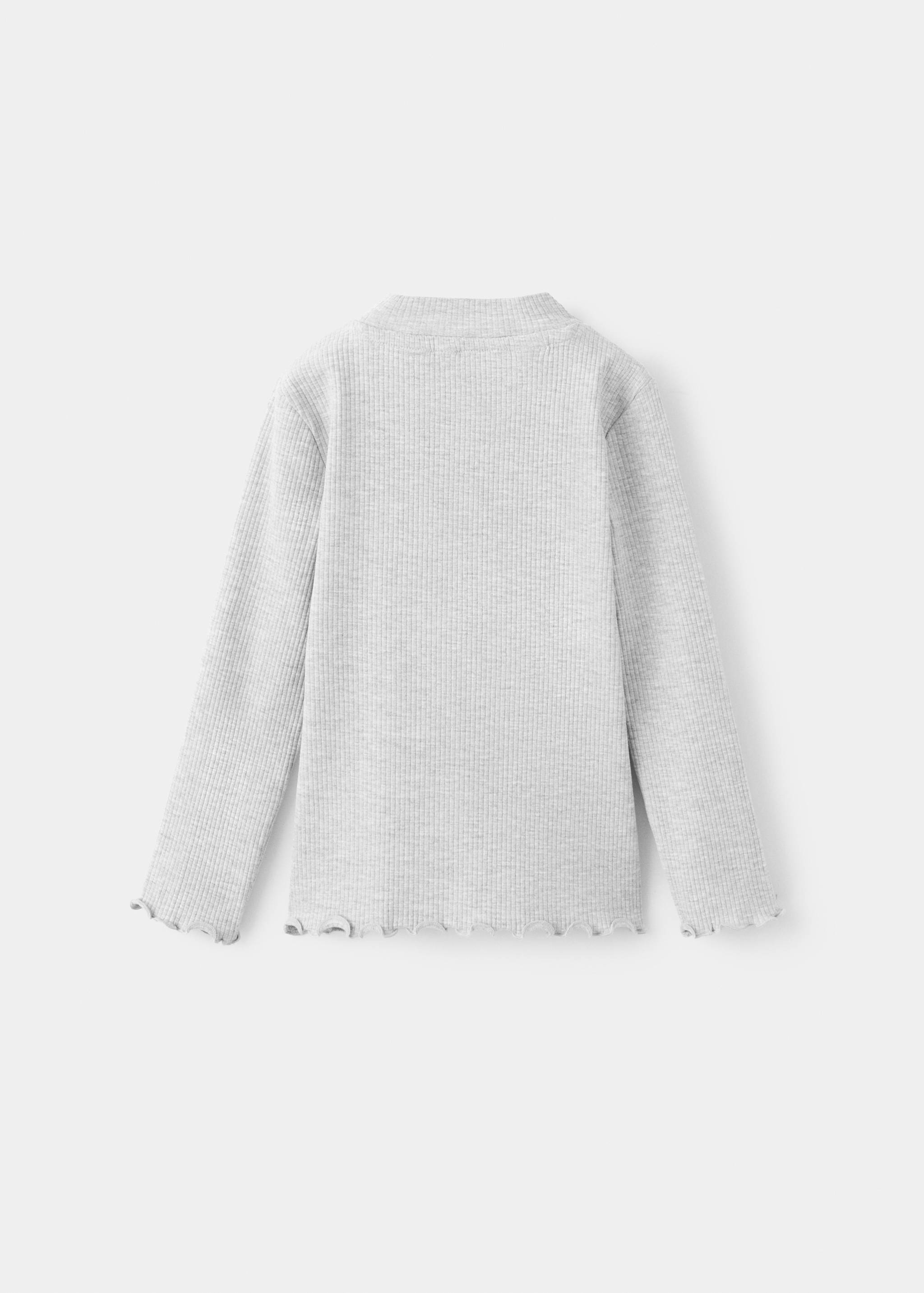 Camiseta manga larga canalé - Reverso del artículo