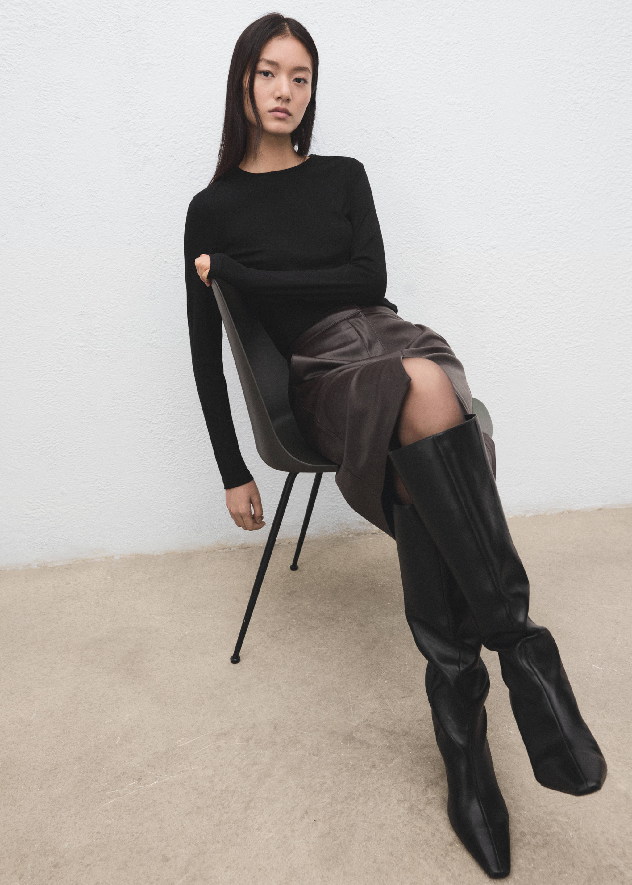 T-shirt manches longues col rond - Détail de l'article 2