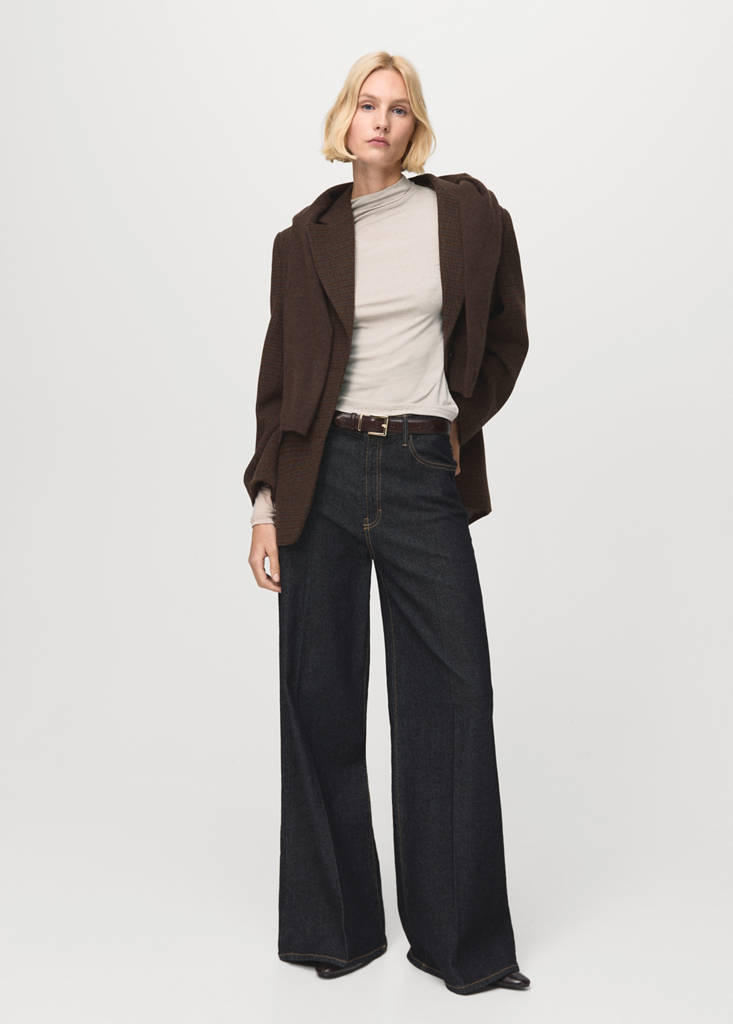 Turtleneck T-shirt — Sand