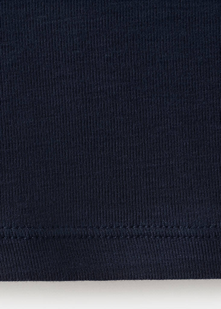 Turtleneck T-shirt — Navy