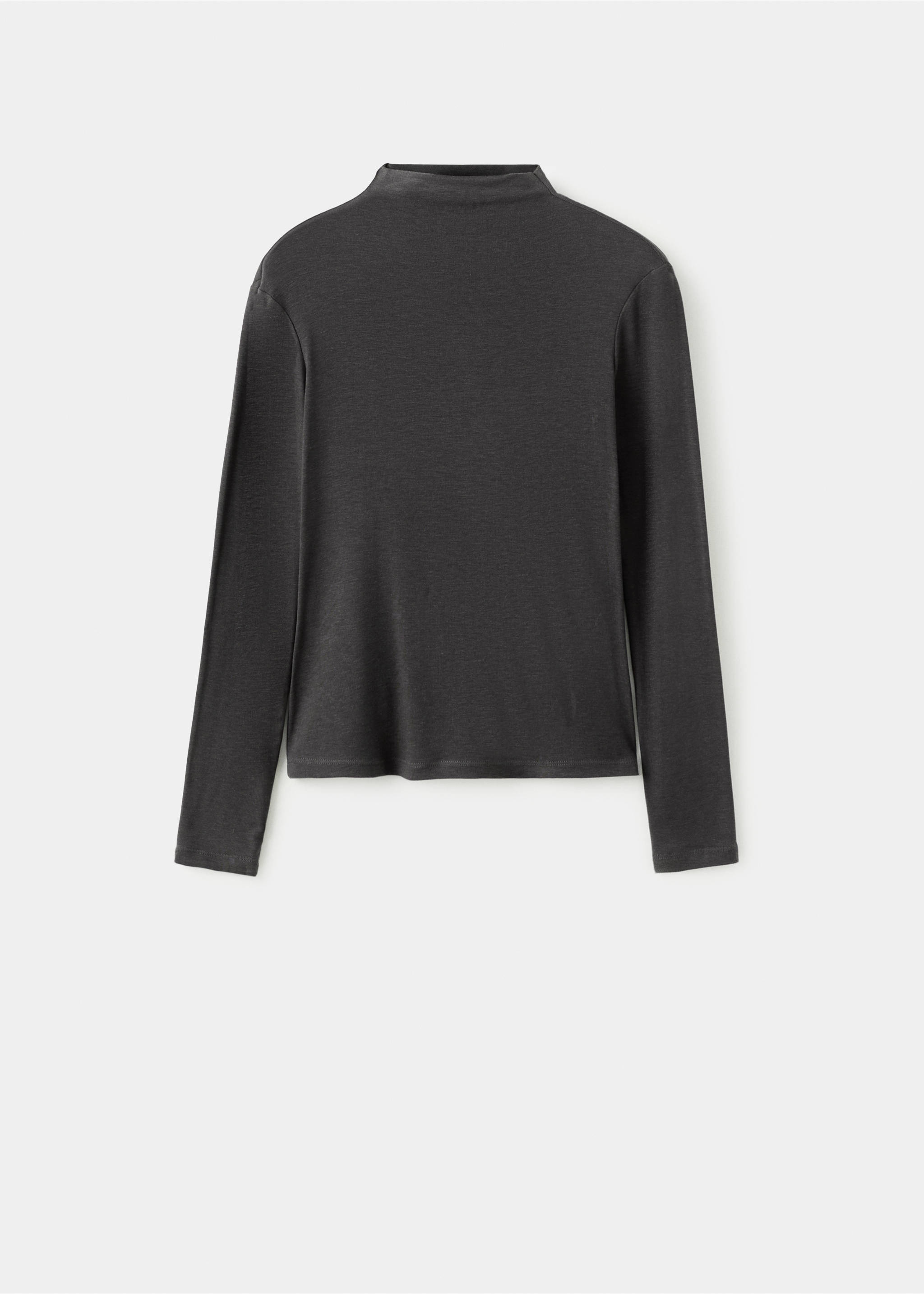 Turtleneck T-shirt - Article without model, Grey. Ref: 27001347-00.
