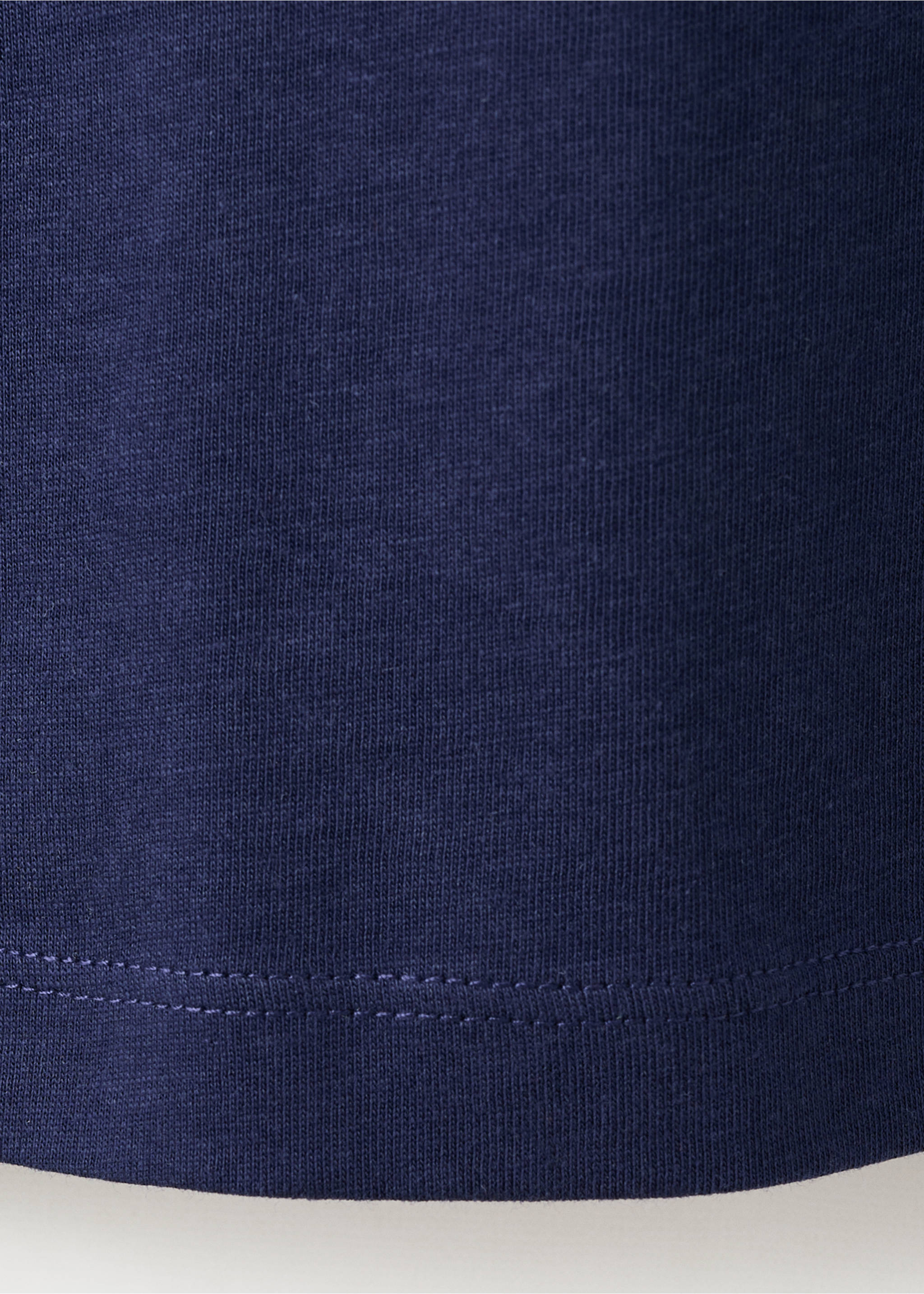 Хлопковая майка с логотипом - Деталь изделия 0, Глубокий темно-синий. Ref: 27001350-00.