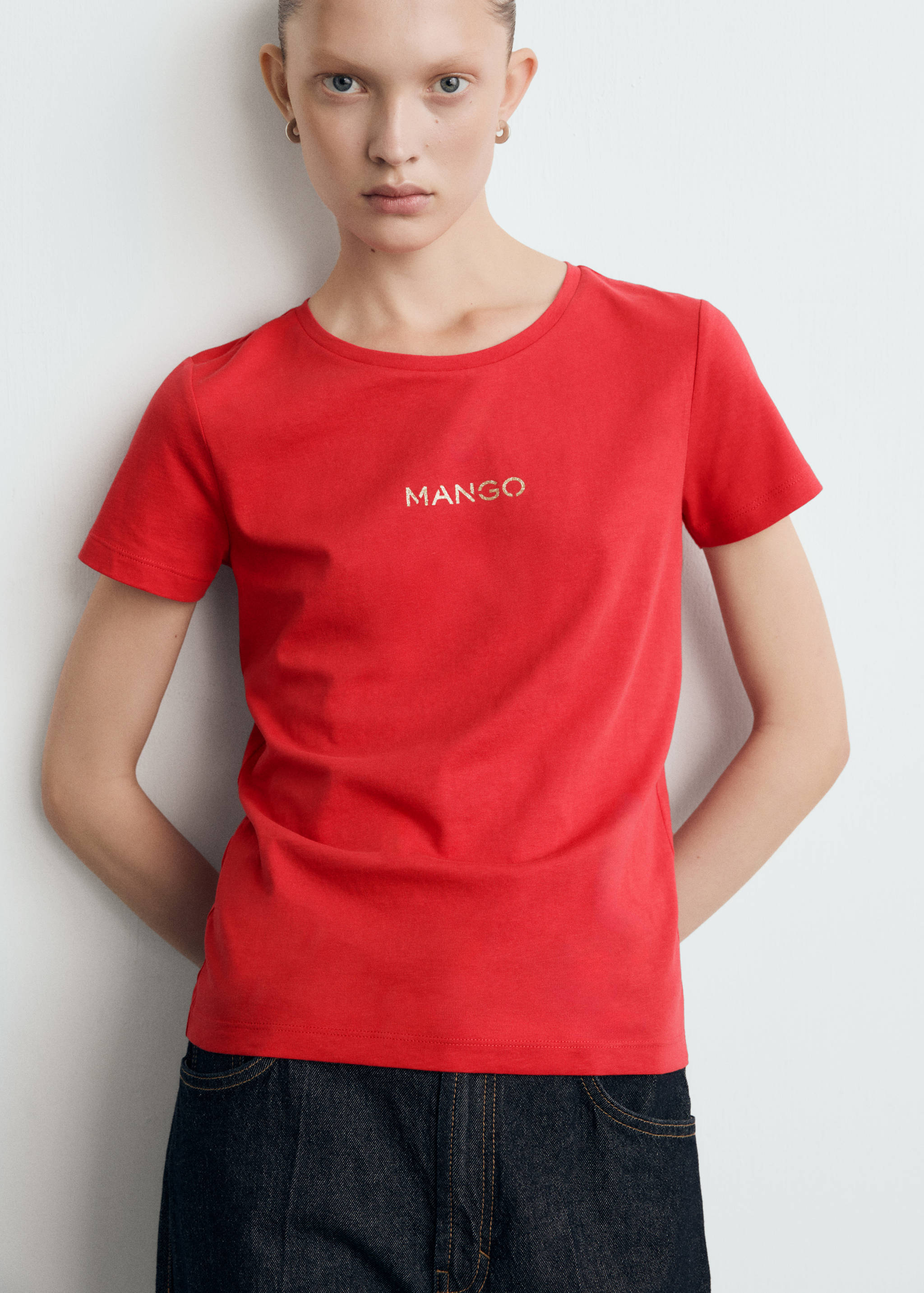 标志棉质T恤 - null