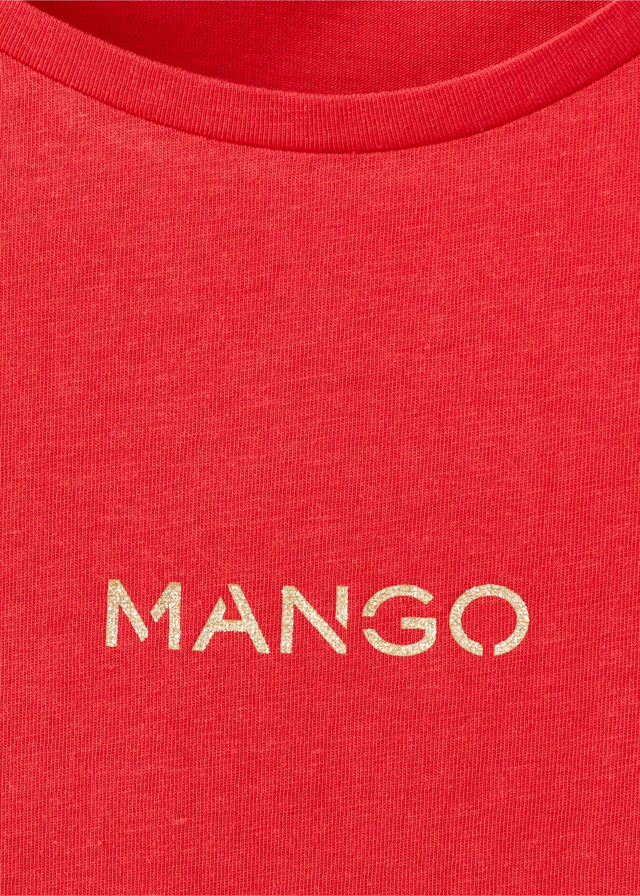 Logo cotton T-shirt - Details of the article 8, Red. Ref: 27001350-00.