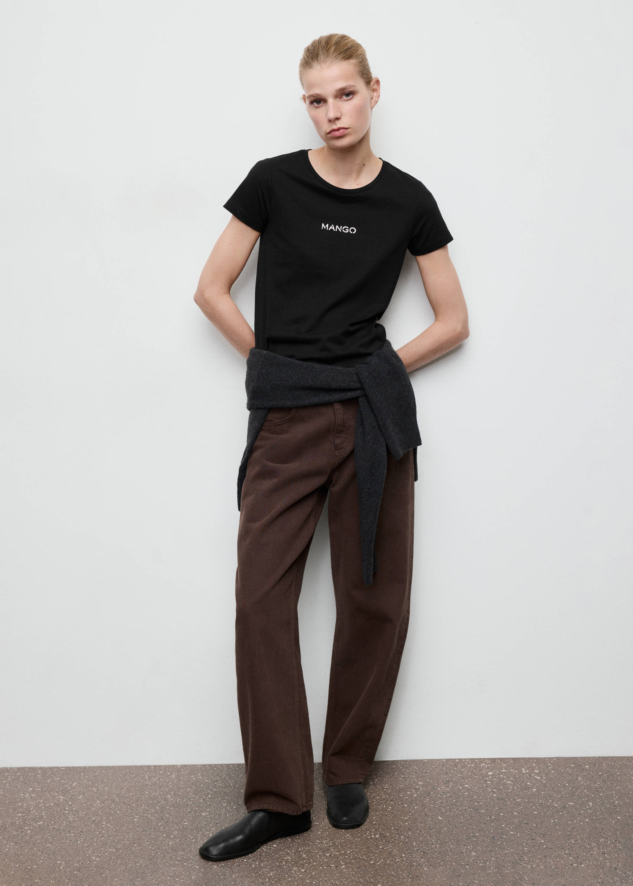 T-shirt logo en coton - Plan général