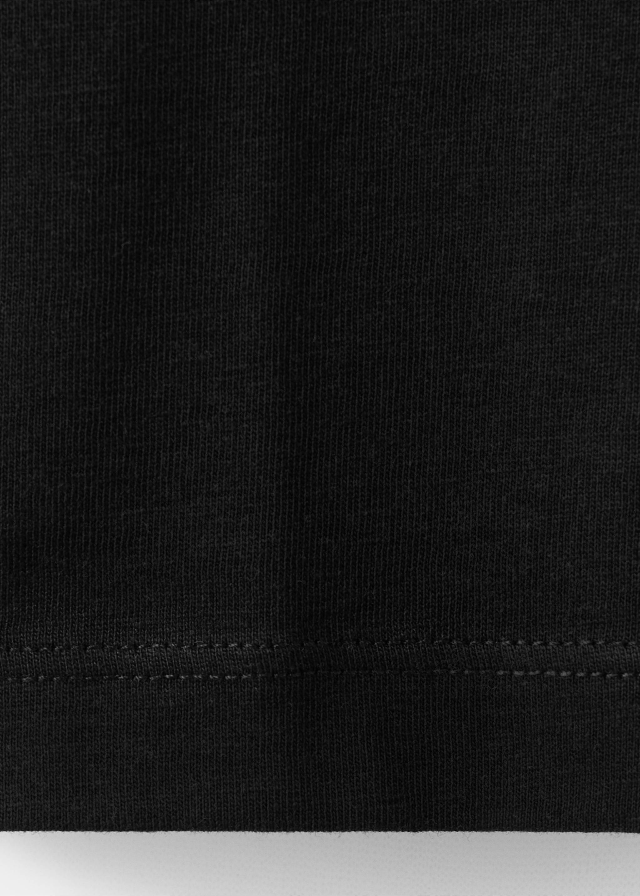 T-shirt logo en coton - Détail de l'article 0, Noir. Ref: 27001350-00.