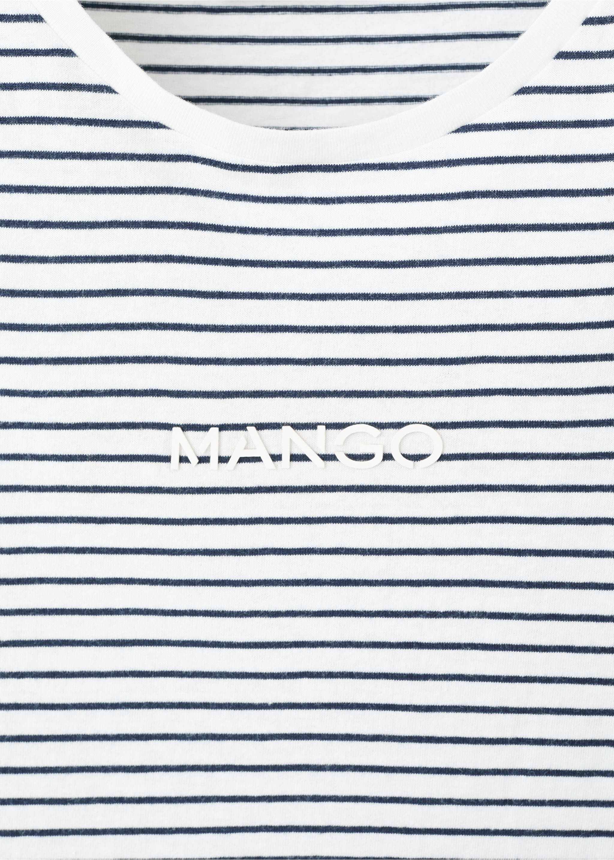 T-shirt coton imprimé logo - Détail de l'article 8, Bleu marine. Ref: 27001351-00.