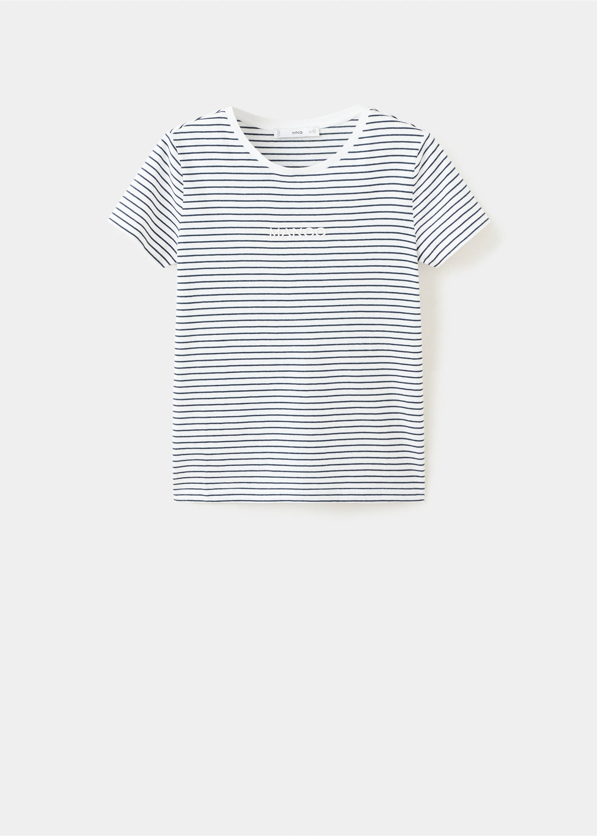 Logo print cotton t-shirt - Article without model, Navy. Ref: 27001351-00.